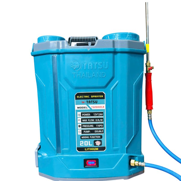Bình xịt điện Tatsu TS20A12LR (20 lít, 2 bơm, đảo thuốc)
