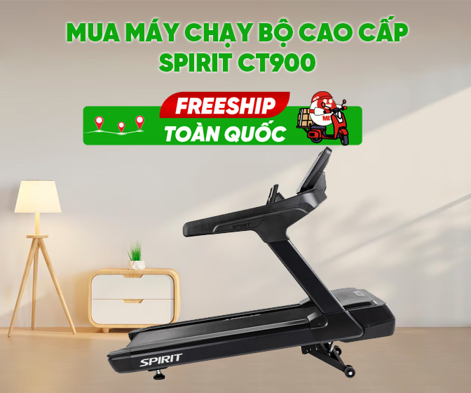 Mua máy chạy bộ cao cấp Spirit CT900 miễn phí toàn quốc