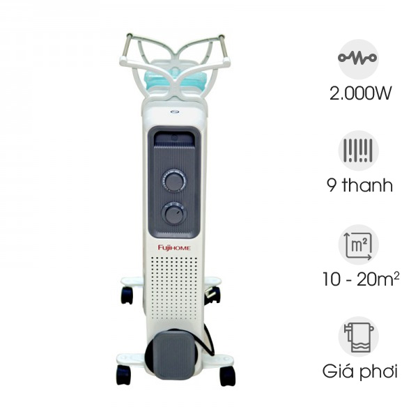 Máy sưởi dầu Fujihome OH849