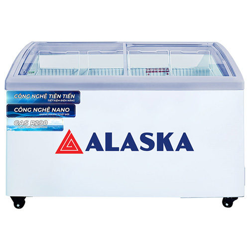 Tủ đông nắp kính cong Alaska KC-310 445 lít