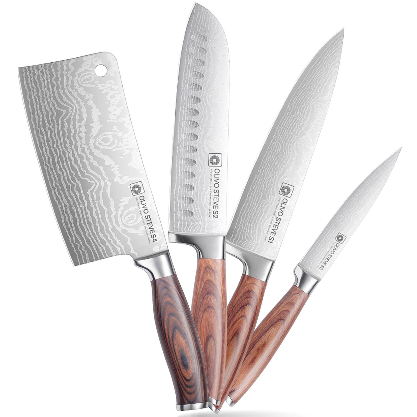 Bộ dao 4 món Olivo Steve