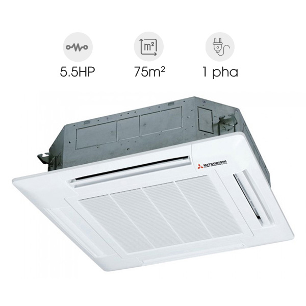 Điều hòa âm trần Cassette Mitsubishi 1 chiều Inverter 48.000 BTU FDT140YA-W5 / FDC140YNA-W5 + T-PSA-5BW-E