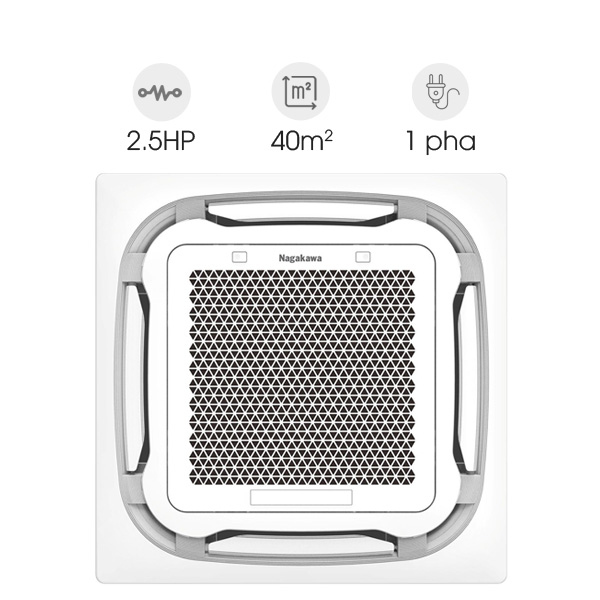 Điều hòa âm trần Nagakawa Cassette Inverter 8 hướng thổi NIT-C28R2U35
