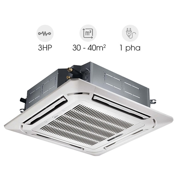 Máy lạnh âm trần Midea Inverter 2.5HP MCD1-28CRDN8