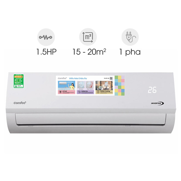 Máy lạnh Comfee Inverter 1.5HP CFS-13VAFF-V