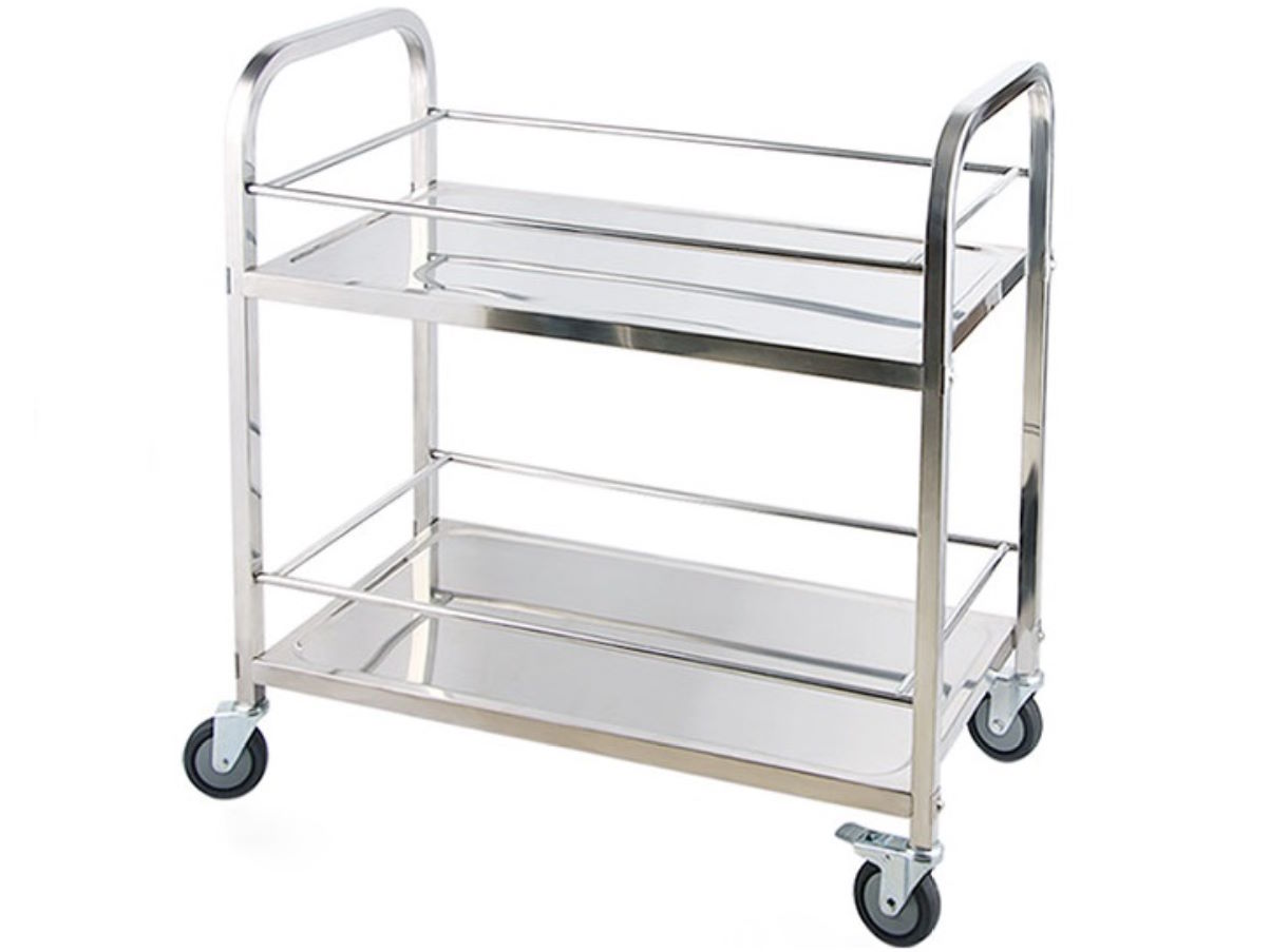 Xe đẩy inox 2 tầng D75 XDI75-2