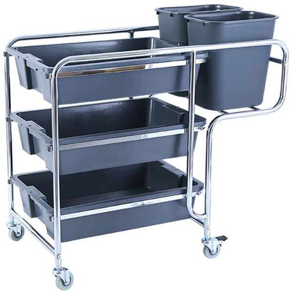 Xe dọn bàn 3 tầng khung inox 110 HT08168