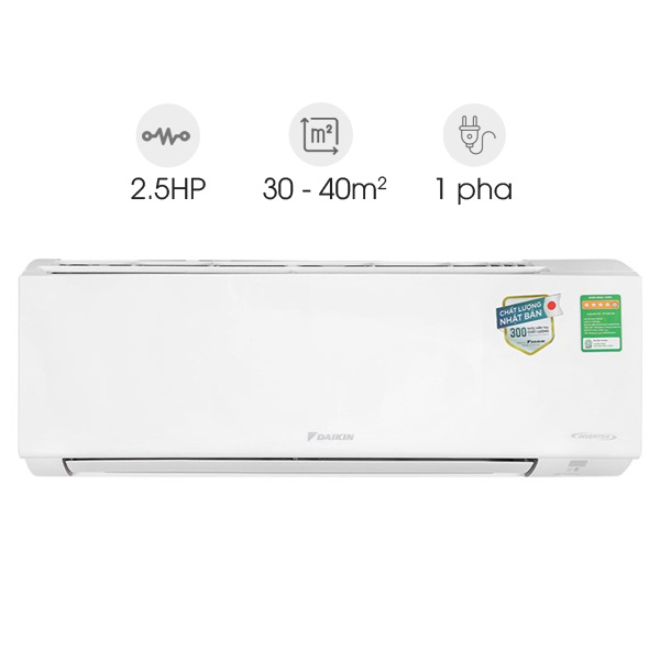 Máy lạnh 2 chiều Daikin Inverter 2.5 HP FTHF60VAVMV