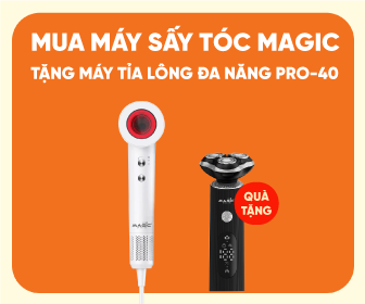 Tặng máy tỉa lông đa năng Pro-40 khi mua máy sấy tóc Magic