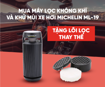 Tặng lõi lọc thay thế khi mua máy lọc không khí và khử mùi xe hơi Michelin ML-19