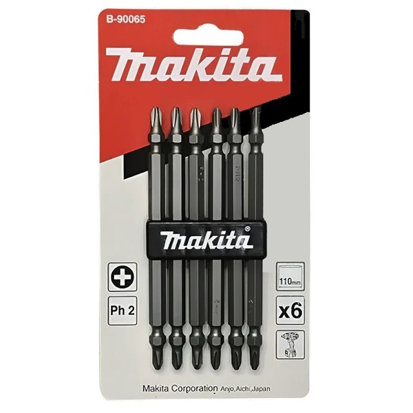 Bộ mũi vít 2 đầu Ph2 110mm Makita B-90065