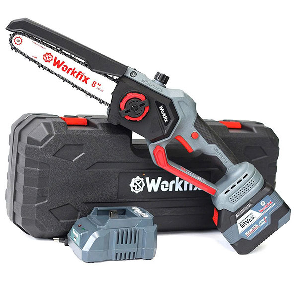 Máy cưa xích 8 inch dùng pin Workfix WF-CS08BL (1 pin, 1 sạc)