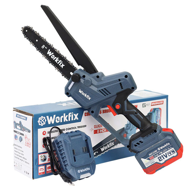 Máy cưa xích Workfix WF-CX08PRO (1 pin, 1 sạc)