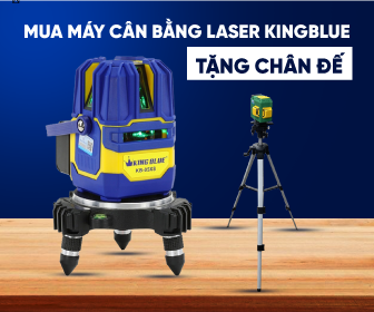 Tặng chân đế khi mua máy cân bằng Laser Kingblue