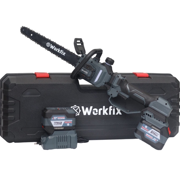 Máy cưa xích pin Workfix WF-CS12MAX (cần nối dài 60cm, 2 pin, 1 sạc)