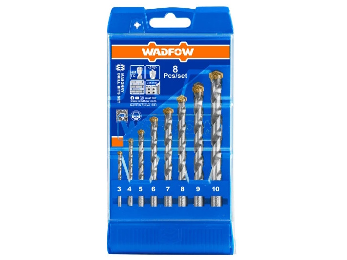 Bộ 8 mũi khoan bê tông đuôi gài WadFow WMJ6B08