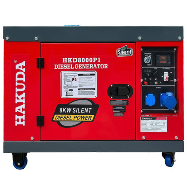 Máy phát điện chạy dầu 8KW Hakuda HKD8000P1