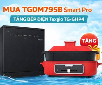 Mua máy rửa bát Texgio tặng bếp lẩu nướng Texgio TG-GHP4