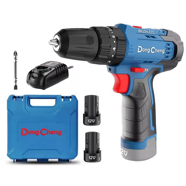 Máy khoan động lực dùng pin 12V DongCheng DCJZ23-10iEK (2 pin 2AH và sạc)