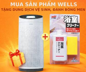 Tặng dung dịch vệ sinh, đánh bóng men, sứ phòng tắm, bề mặt xe hơi Bathroom Cleaner khi mua sản phẩm Wells