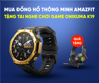Mua đồng hồ thông minh Amazfit tặng tai nghe chơi game Onikuma K19
