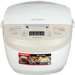 Nồi cơm điện tử Sharp 1.8 lít KS-COM191EV-WH