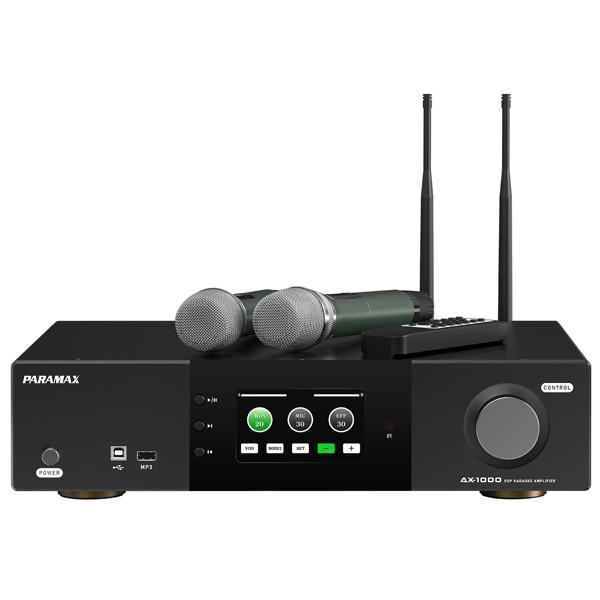 Amply karaoke tích hợp vang số và micro không dây Paramax AX-1000