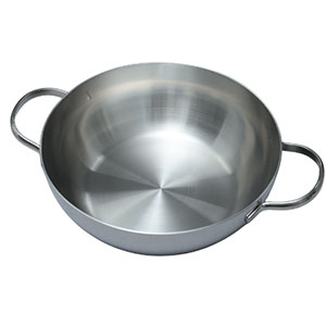 Chảo đúc inox 3 lớp thân đáy liền Kaiyo Classic Pro KIW-6889 (sâu lòng, 2 tay cầm, 24cm)