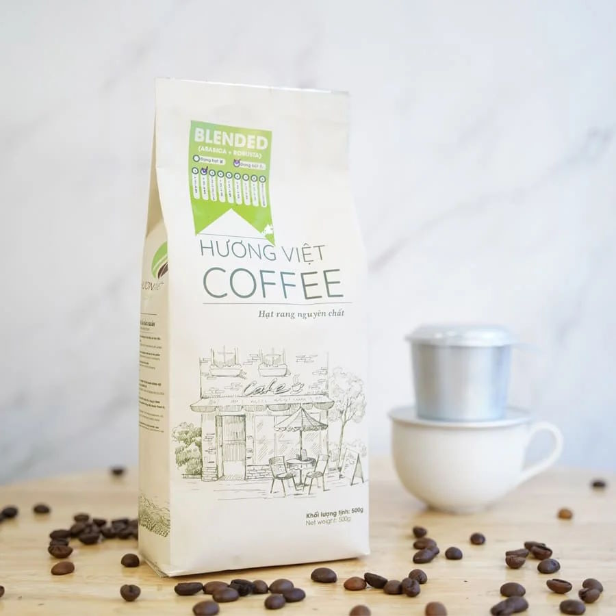 Cà phê Blended số 2 rang mộc 1000g