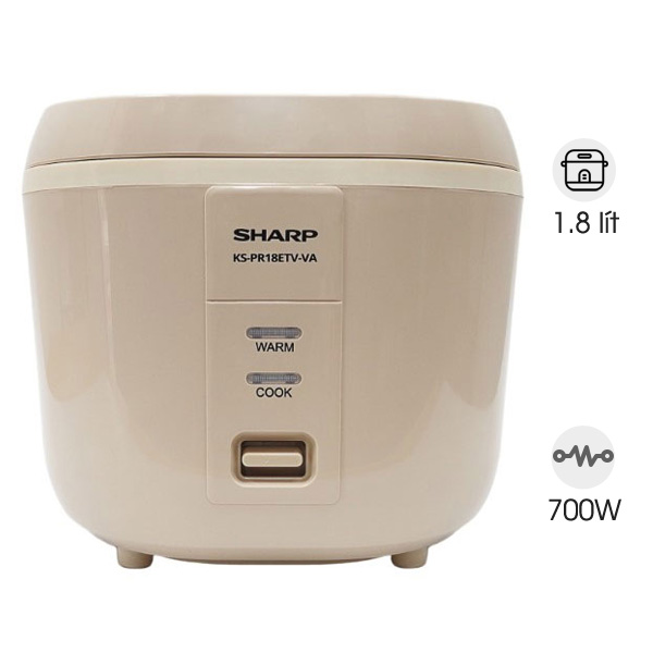 Nồi cơm điện nắp gài Sharp KS-PR18ETV-VA (1.8 lít)
