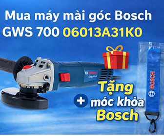Tặng móc khóa khi mua máy mài góc Bosch GWS 700 - 06013A31K0