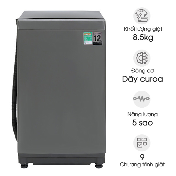 Máy giặt lồng đứng Casper 8.5kg WT-85NG1