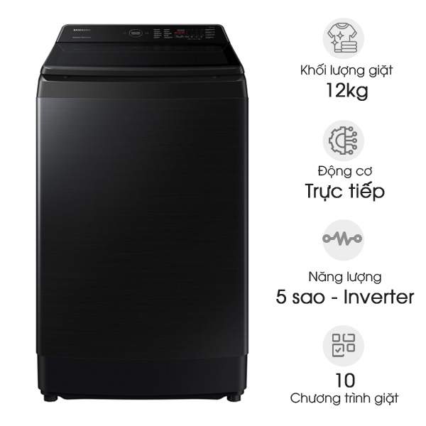 Máy giặt Samsung Inverter 12kg WA12CG5745BVSV
