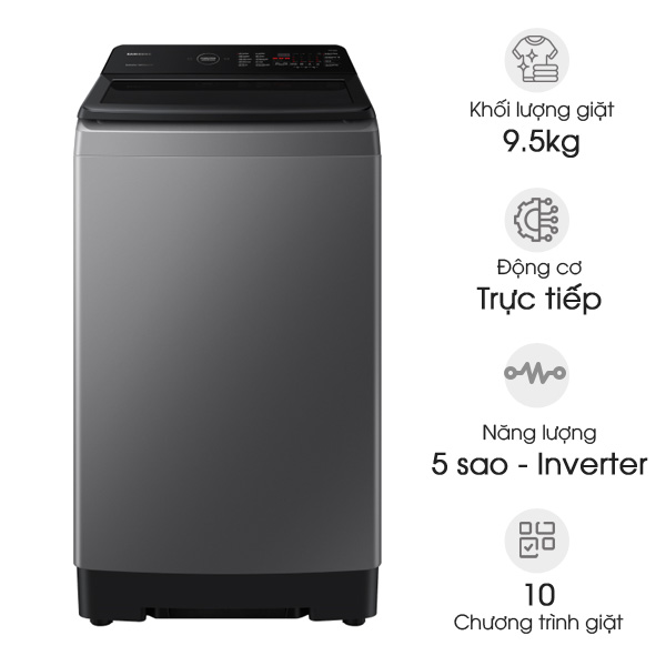 Máy giặt Samsung Inverter 9.5kg WA95CG4545BDSV