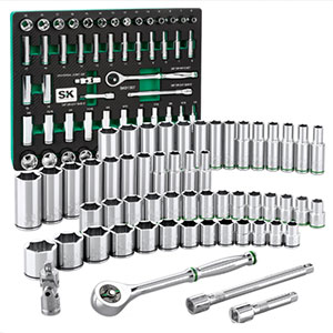 Bộ dụng cụ vặn bu lông 55 chi tiết 3/8 inch SK Tools SK01357