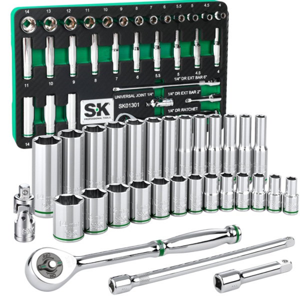 Bộ dụng cụ 52 chi tiết 1/4 inch SK Tools SK01300