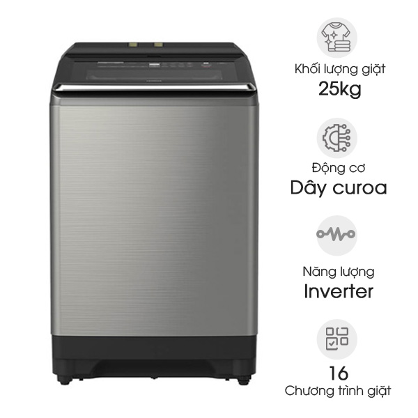 Máy giặt Hitachi Inverter SF-250ZFVAD SS (25kg)