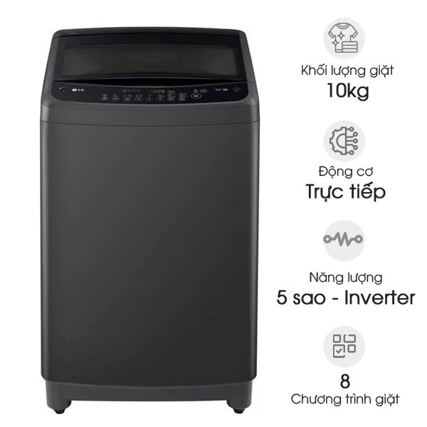 Máy giặt lồng đứng LG Inverter T2310VBTN (10kg, màu đen)