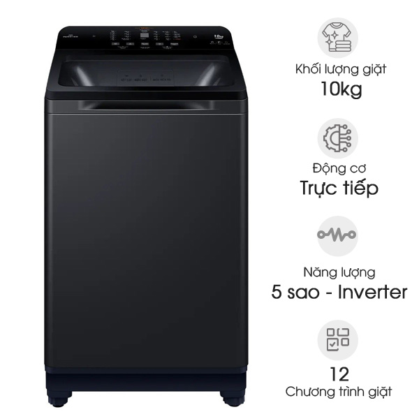 Máy giặt Aqua Inverter 10kg AQW-DR100JT BK
