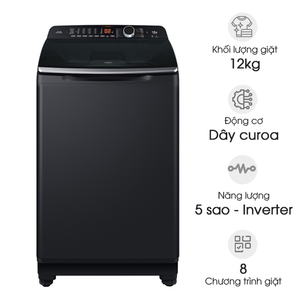 Máy giặt Aqua Inverter 12kg AQW-FR120HT BK