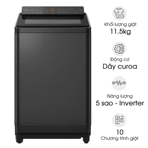 Máy giặt Panasonic Inverter 11.5kg NA-FD115V3BV