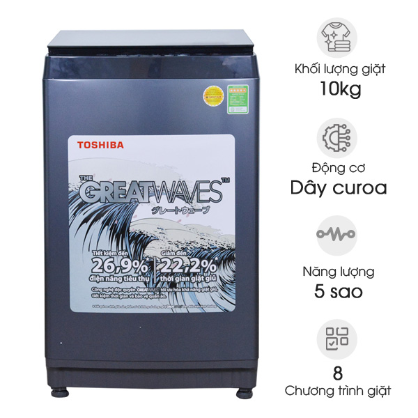 Máy giặt lồng đứng Toshiba 10kg AW-M1100JV(MK)