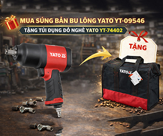Tặng túi đựng đồ nghề YT-74402 khi mua súng bắn bu lông Yato