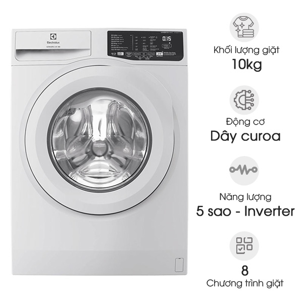 Máy giặt cửa ngang Electrolux 10kg UltimateCare 100 EWF1025DQWB