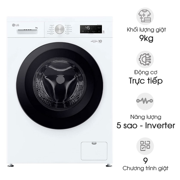 Máy giặt LG Inverter 9kg FB1209S6W1
