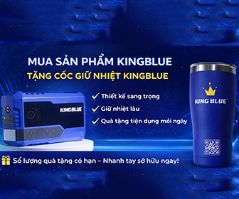 Tặng cốc giữ nhiệt Kingblue khi mua sản phẩm Kingblue từ 500.000đ