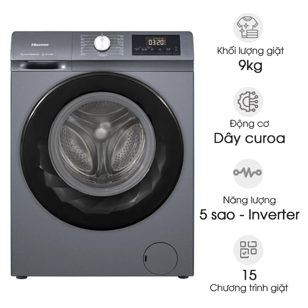 Máy giặt Hisense Inverter 9kg WF90N1Y