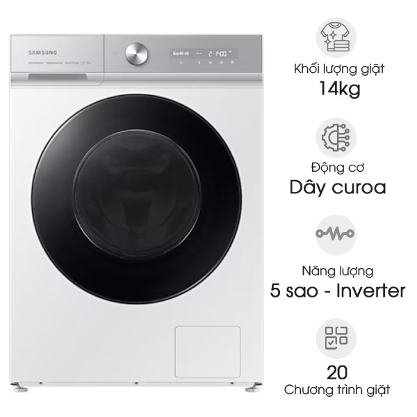 Máy giặt Samsung Bespoke AI Inverter 14kg WW14BB944DGHSV
