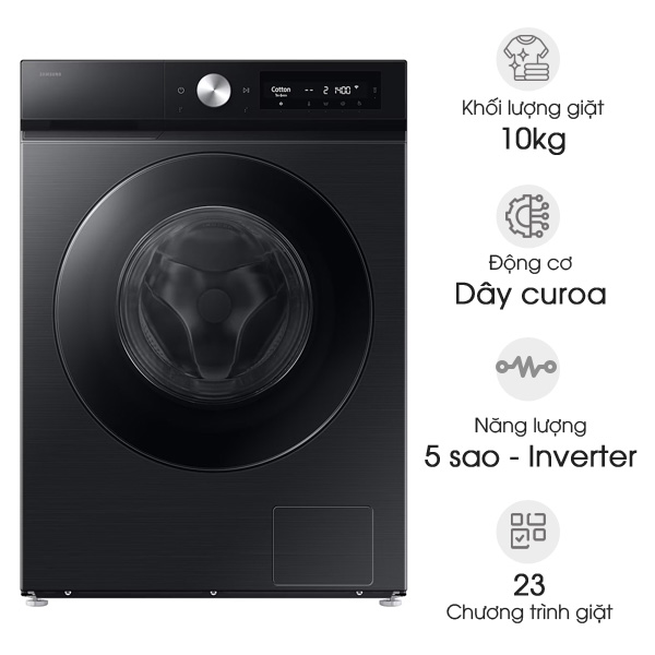 Máy giặt Samsung Bespoke AI EcoBubble Inverter 10kg WW10DB7U34GBSV
