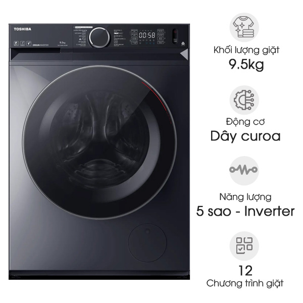 Máy giặt Toshiba inverter 9.5 Kg TW-T23BU105UWV(MG)